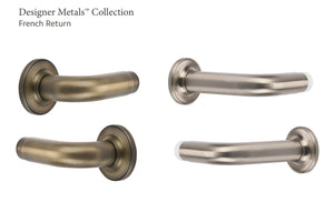 Kirsch 1 Inch Designer Metals French Return 3 Inch Return - Right