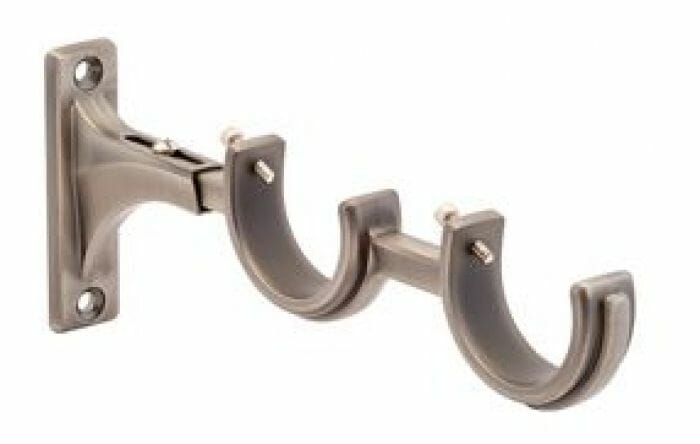 Kirsch 1 3/8 Inch Designer Metals Decorative Double Bracket