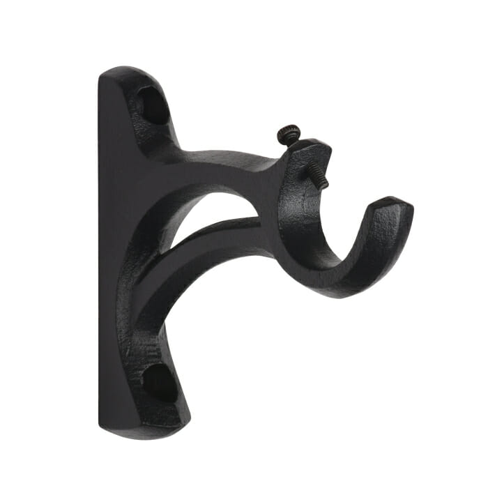 Kirsch 1 Inch Wrought Iron Bracket 3 1/2 Inch Return