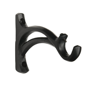 Kirsch 1 Inch Wrought Iron Bracket 5 3/8 Inch Return
