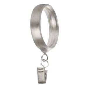 Kirsch Designer Metals 1 3/8 Inch Transitional Drapery Rings with Removable Clips