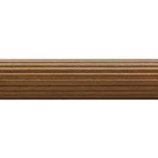 Kirsch Wood Trends 1 3/8 Inch Fluted Wood Pole