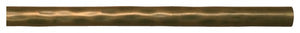 Orion Iron Drapery 1 1/2 Inch Round Hollow Hand Hammered Rod (A Finishes)